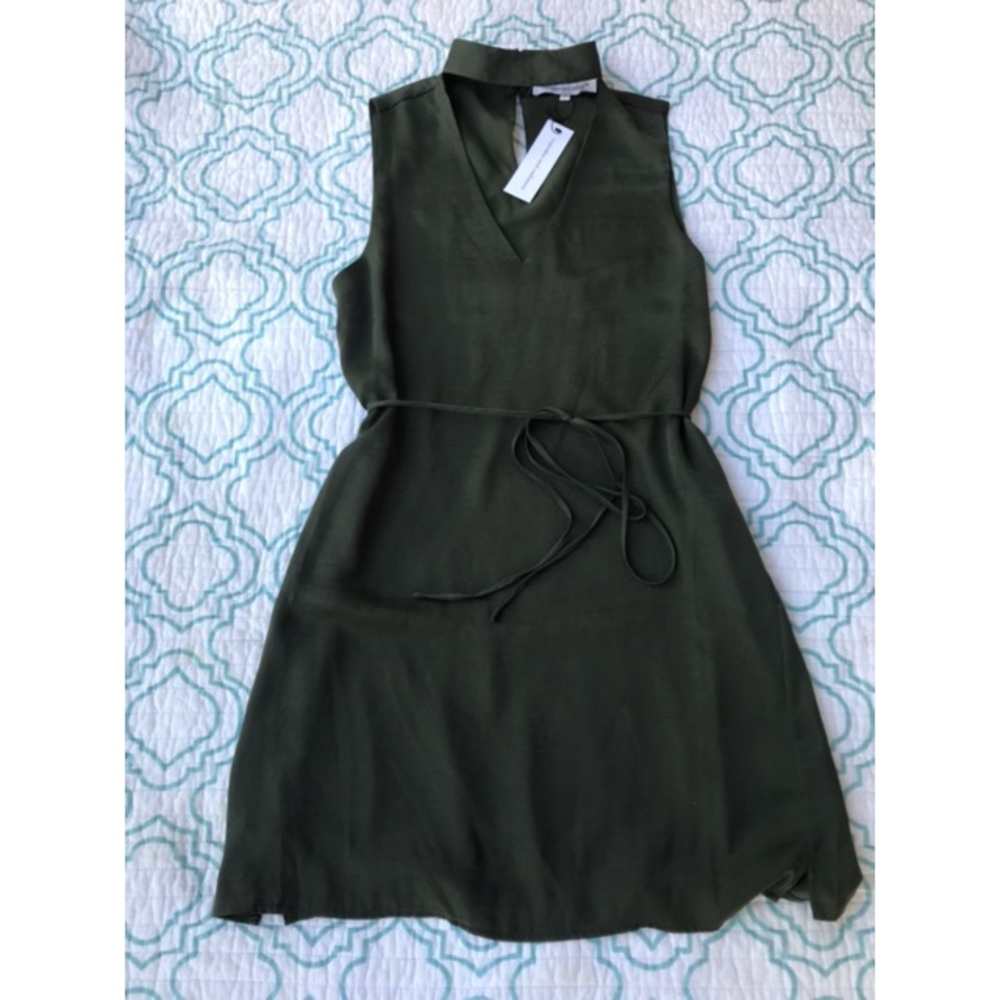 Cupcakes and Cashmere Green Dress w/ Tie Waist